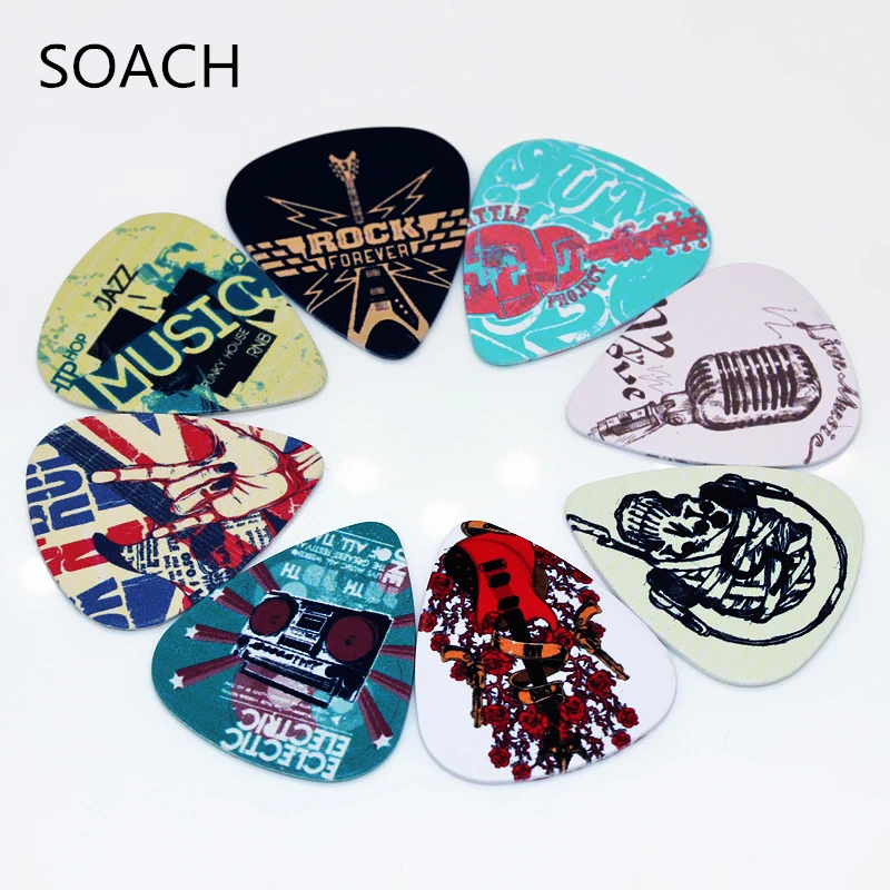 SOACH جديد 10 قطعة 0.46/0.71/1.0 مللي متر سمك الغيتار يختار عناصر الموسيقى الغيتار اكسسوارات الغيتار اختيار ل القيثارة الغيتار المجاذيف #5