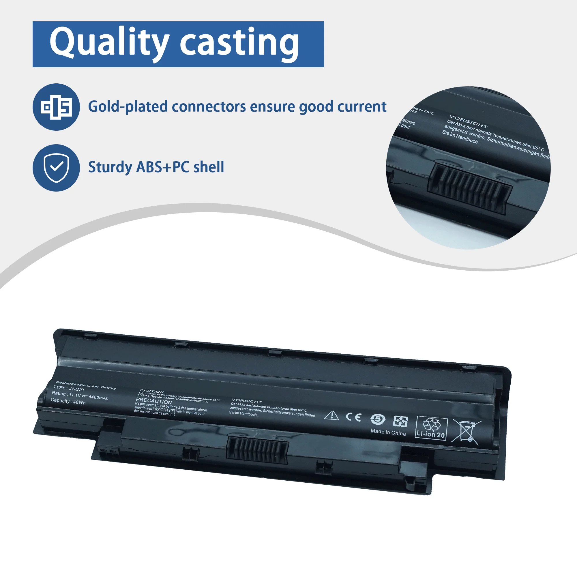 J1KND 48WH  Laptop Battery for DELL Inspiron N4010 N4050 N4110 N3010 N3110  N5010 N5010D N5110 N7010 N7110