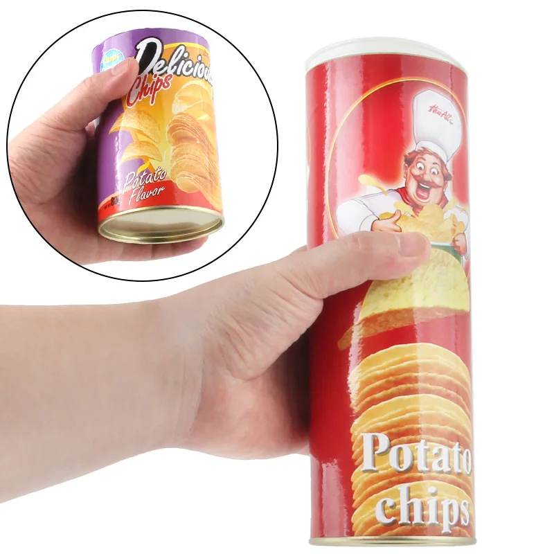 1Pcs Funny Potato Chip Jump Spring Snake Scare Toy Gift April Fool Day Halloween Party Decoration Jokes Prank Trick Fun Joke Toy