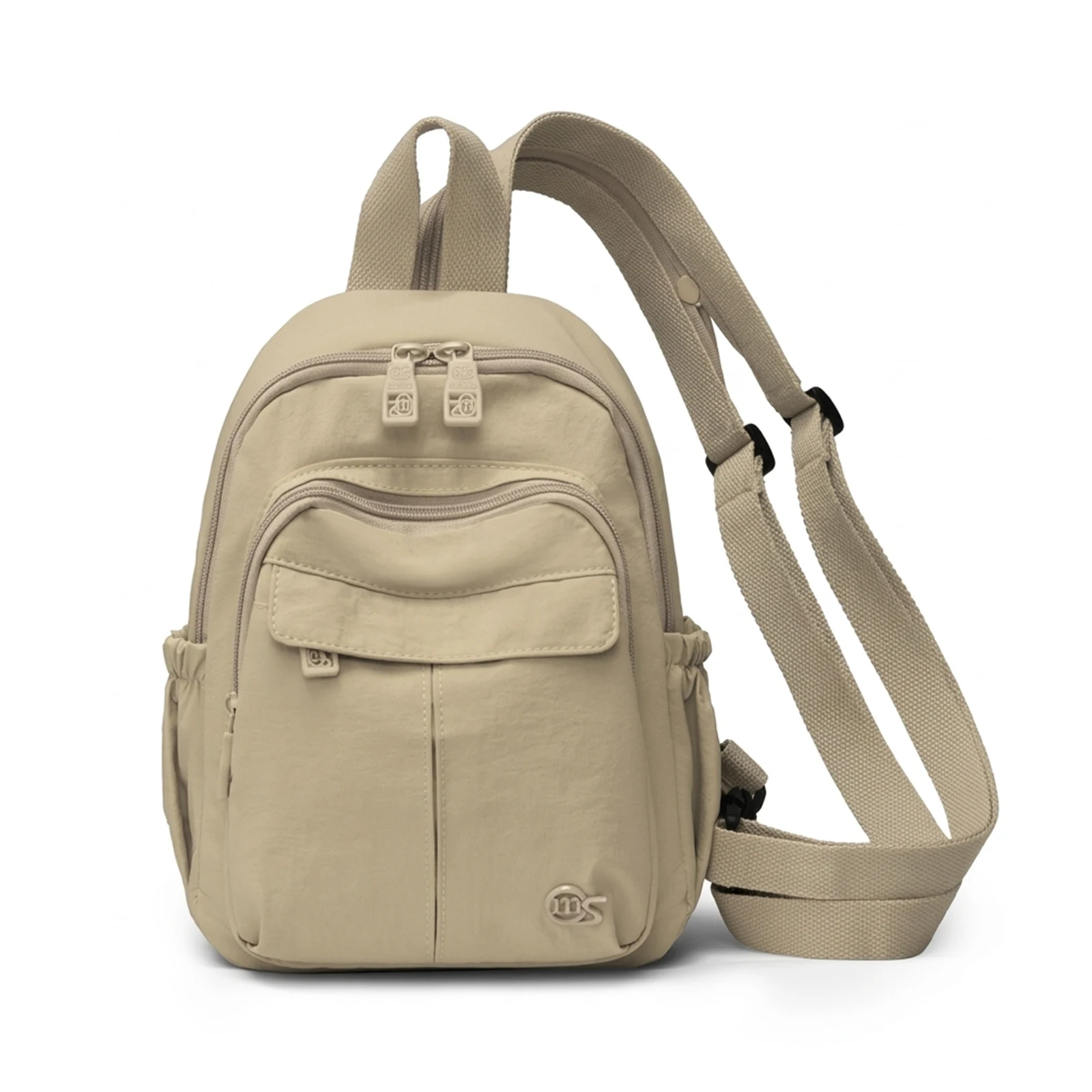 Nylon Water-Resistant Backpack For Women Lightweight Commuter School Bag With Laptop Compartment