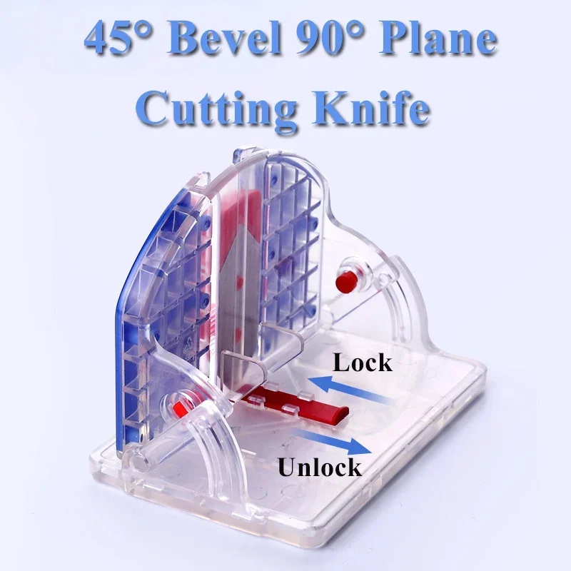 Bevel Cutting Knife Flat Paper Cutter DIY Cutting Model Building Paper Cutter 45° Bevel Paper Cutter 90° Plane Cutting Knife