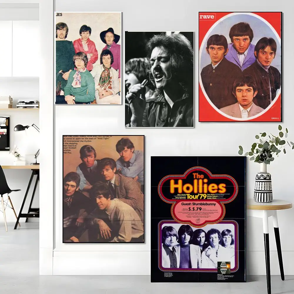 band T-The Hollies-S Painting Calligraphy Artwork for Living Room Bedroom Office Home Decor