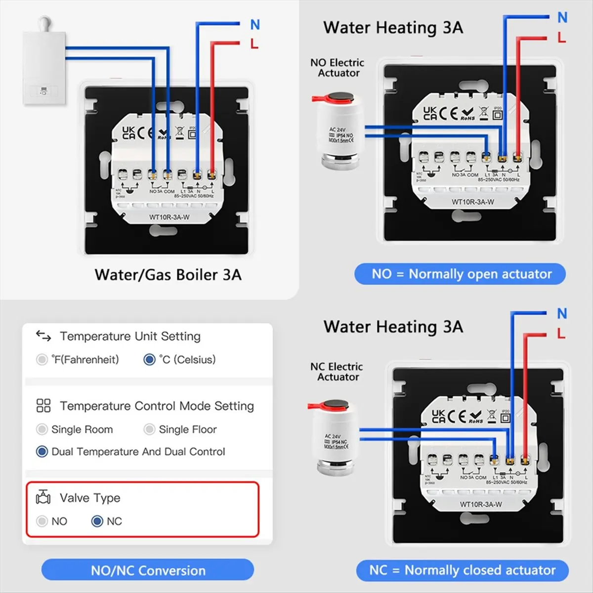 [vend-for]tuya-wifi-knob-thermostat-with-voice-control-remote-control-app-programmable-thermostat-switcha