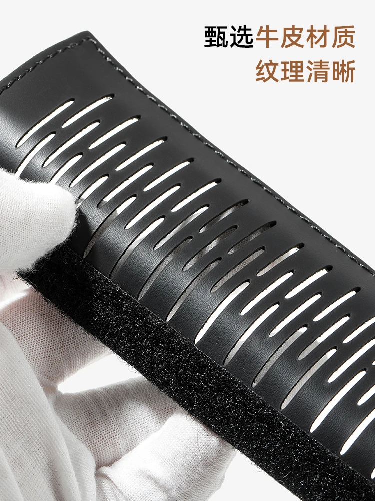 Leather Handle Protector Strap Cover for Round Handles for Speedy Black  Patent Pending