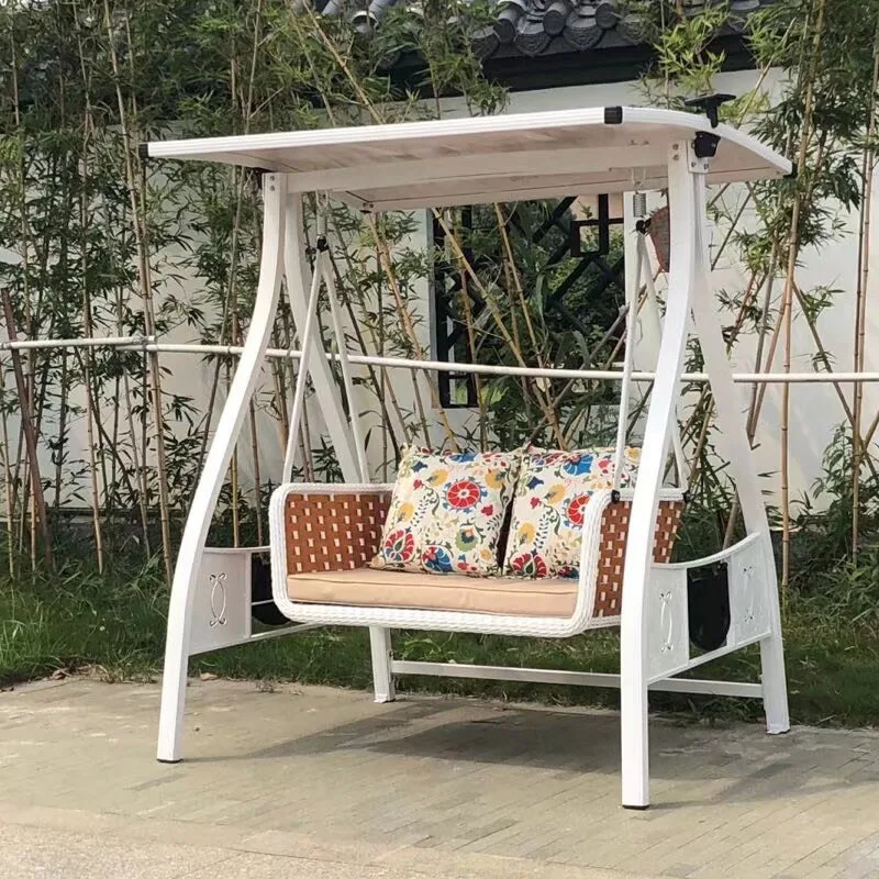 chair Nordic outdoor Internet celebrity balcony home hanging chair courtyard terrace cast aluminum double swing