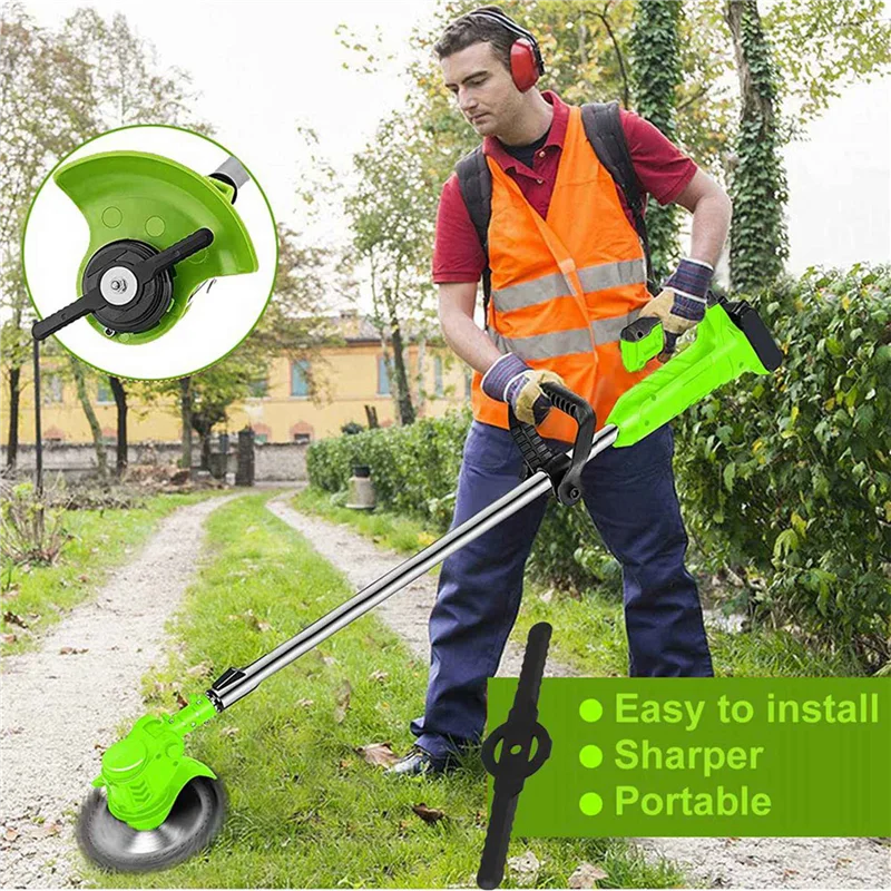 WCS-500Pcs Plastic Grass Trimmer Blades Lawn Mower Blade Cordless Trimmer Garden Tool Lawn Mower Trimmer Accessories