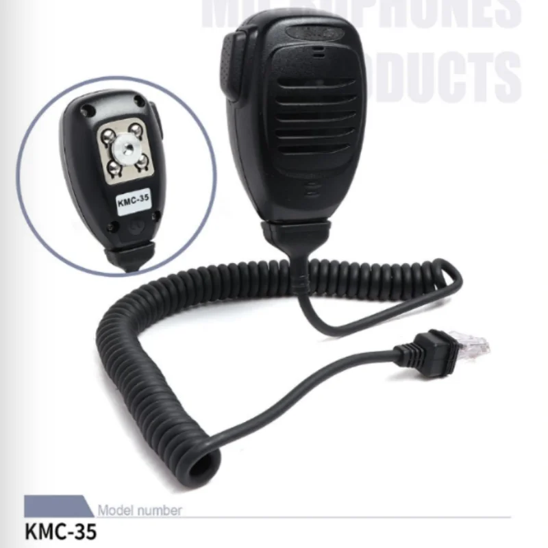 

KMC-35 Condenser Handheld Microphone 8 Pin XLR Wired Compatible NX720 NX820 Portable Radios Metal