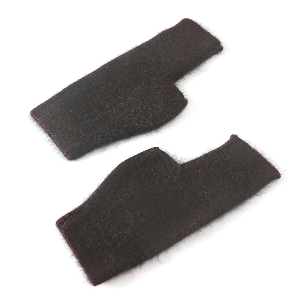 Protable Wool Mink Cashmere Gloves Exposed Finger Thick Wrist Gloves Warm Fingerless Knitted Wool Glove Autumn