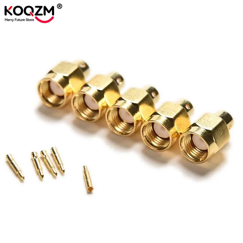 JETTING 5pcs SMA Male Plug Solder For Semi-Rigid RG402 0.141