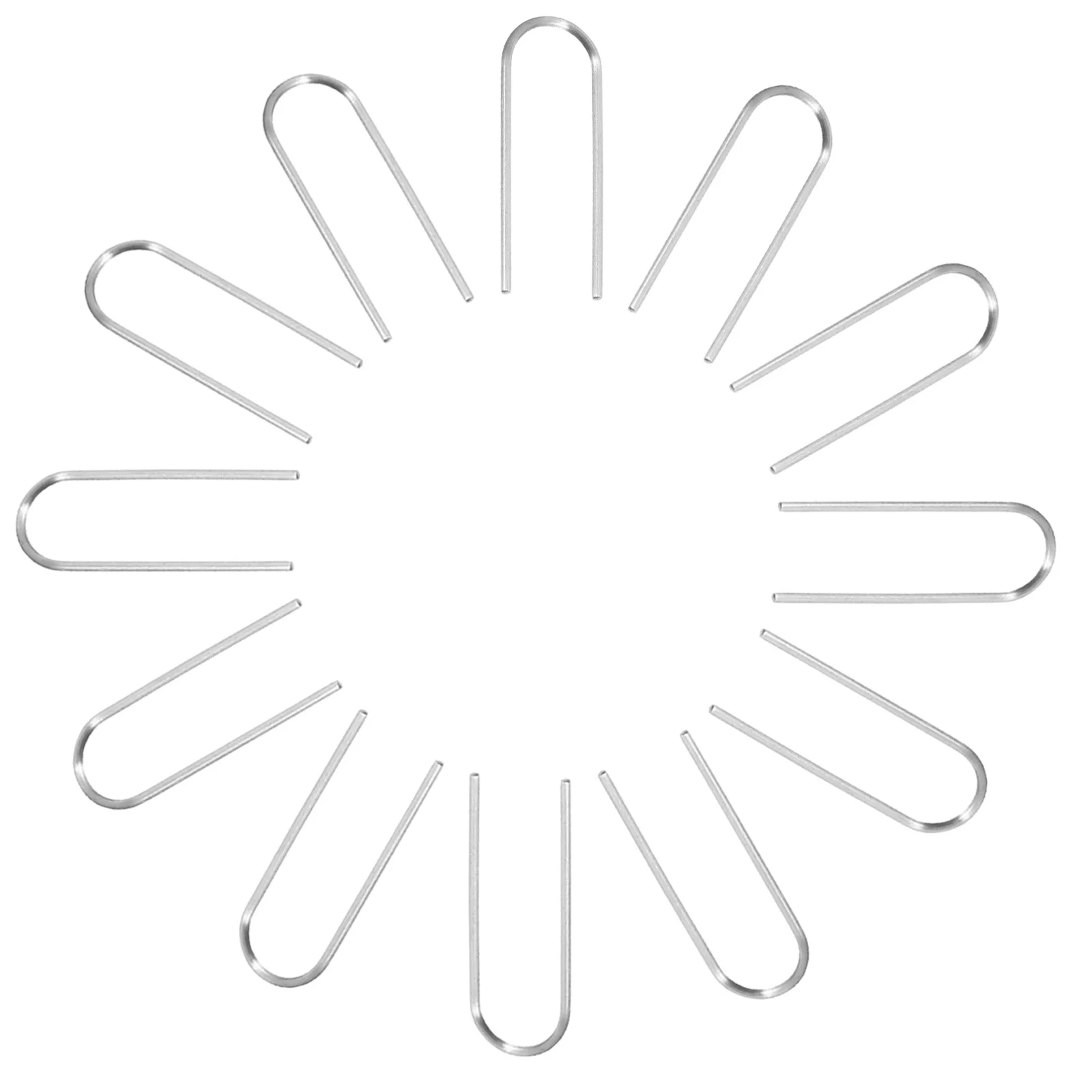 

60Pcs Nichrome High Temperature U Shaped Hooks Storage Box Kiln Ceramic Pendant Ornaments Glass Fusing DIY Craft Tools