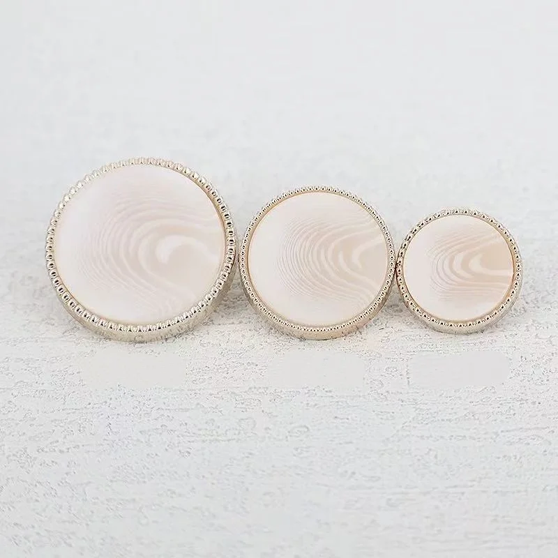 6 قطعة أزرار الزخرفية المستديرة لملابس عصرية موحدة أزرار معدنية عالية الجودة الخياطة اكسسوارات 16mm21mm 25mm #4