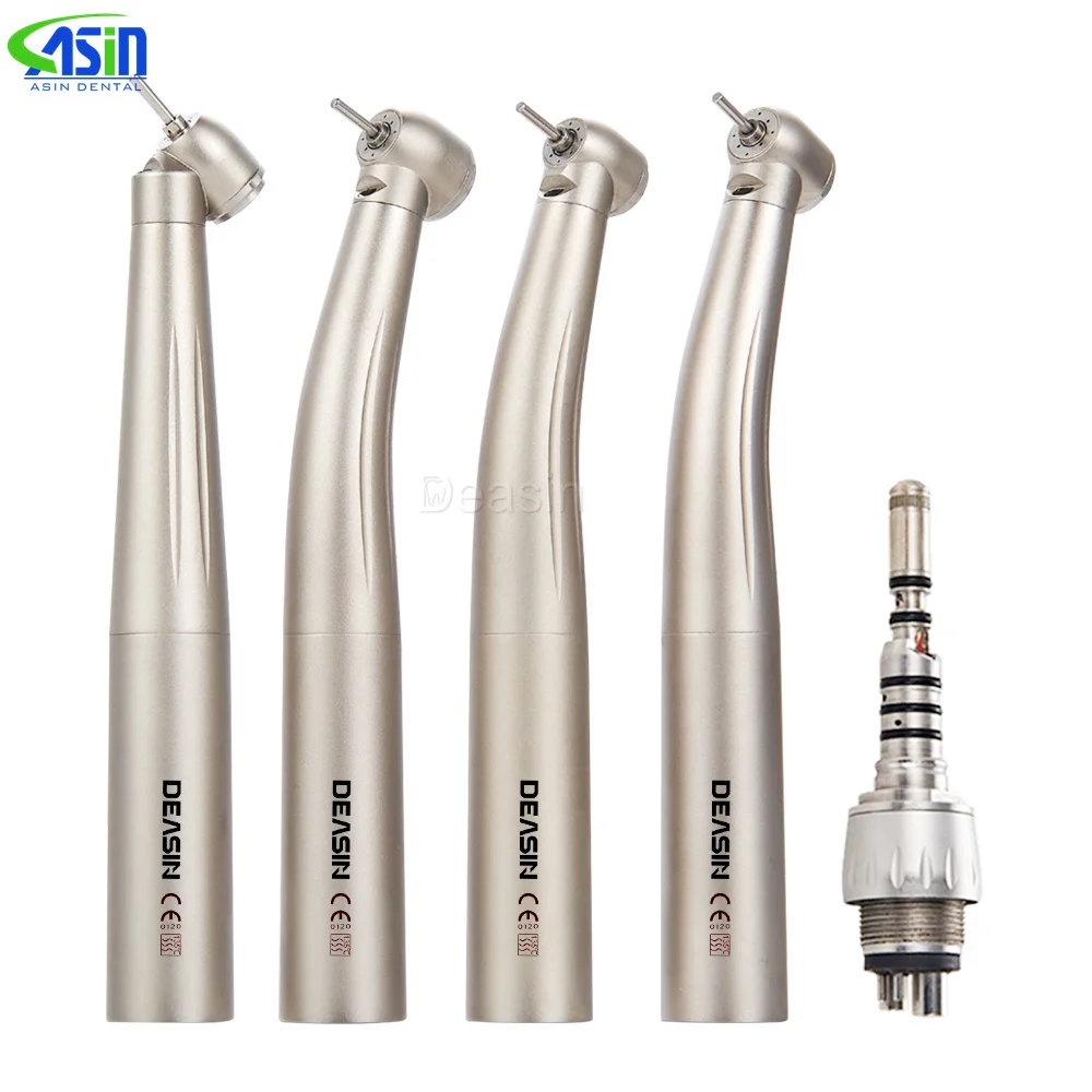 Dental High Speed Handpiece Optical Fiber Turbine dentistry led Kv handpiece quick 45 degree standard mini Dentist Drills