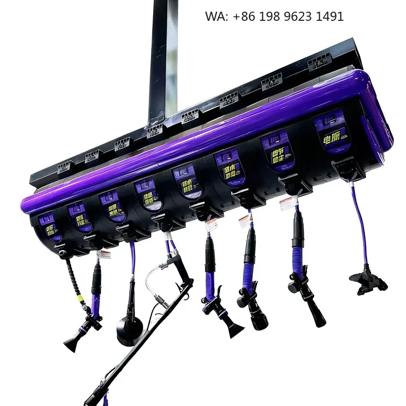 Ceiling Mounted High Pressure Car Wash Hose Reel Station | All-in-One Car Detailing Equipment for Garage Auto Workshop