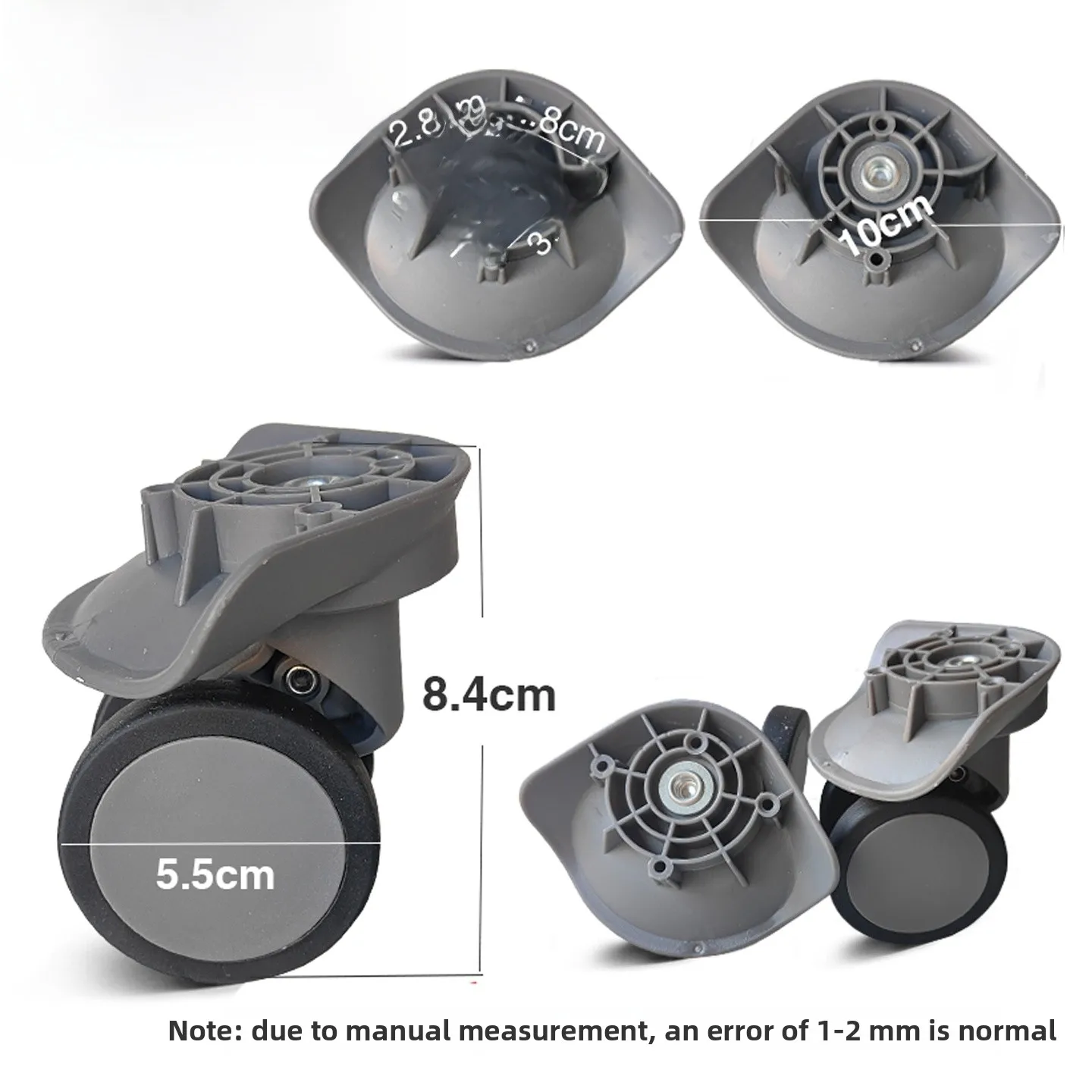 Universal Wheel Lage Repair Silent Wheel Spinner Handle Travel Suitcase Hardware Roller Wheel Maintenance Accessories