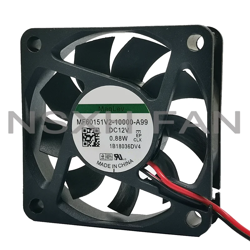 

New Original MF60151V2-1000U-A99 6015 60*60*15MM 6cm 12V 0.88W 2-wire Cooling Fan