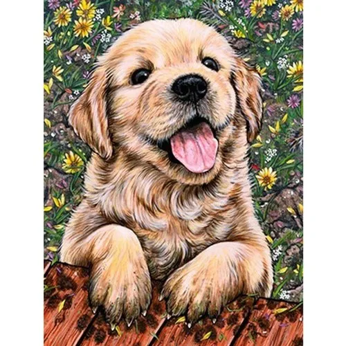 Hobigun Diamond Mosaic Table Diamond Painting Kit Puzzle 30 X40 - Sirin Dog