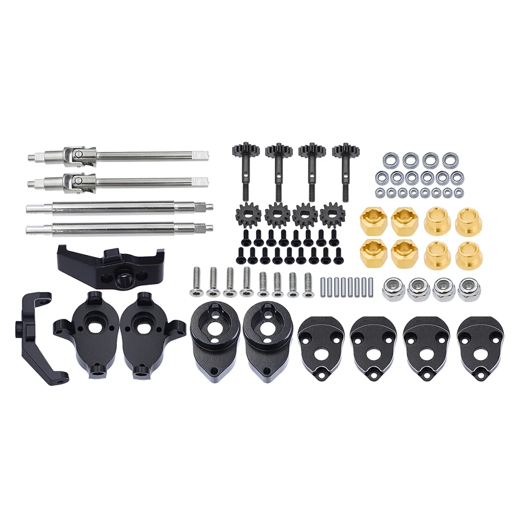 RCGOFOLLOW 1pcs Aluminum Alloy Stronger Rear Axle Assembly Kit For 1/18 Rc Rear Axle Assembly Kit Trx4m