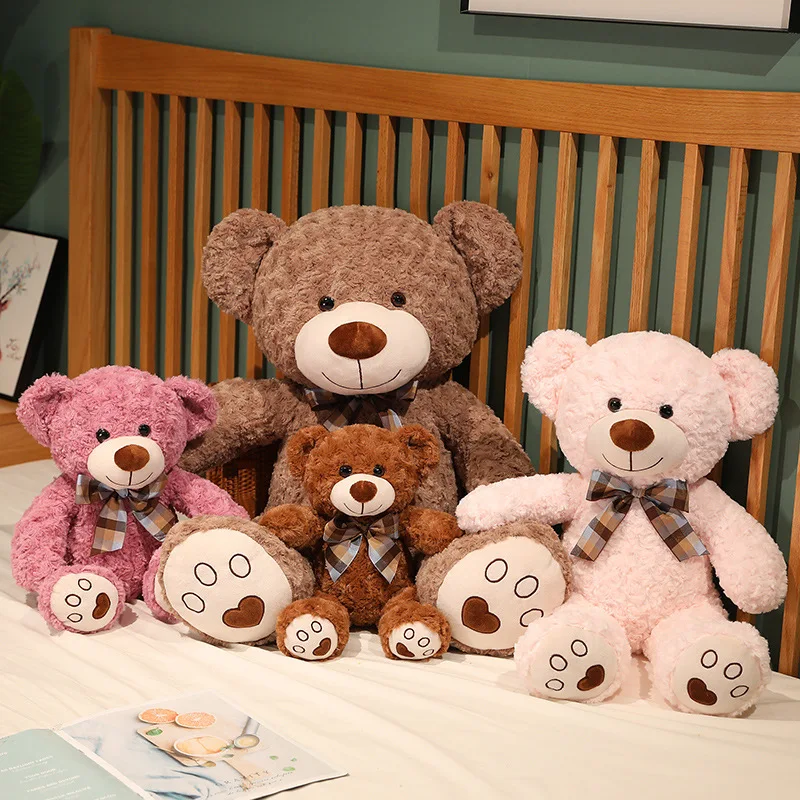 35/50/60CM Nette Klassische Teddybär Plüsch Spielzeug Kawaii Fliege Bär Plushie Kissen Gefüllte Weiche Puppen für Kinder Mädchen Liebhaber Geschenke – Detail 32