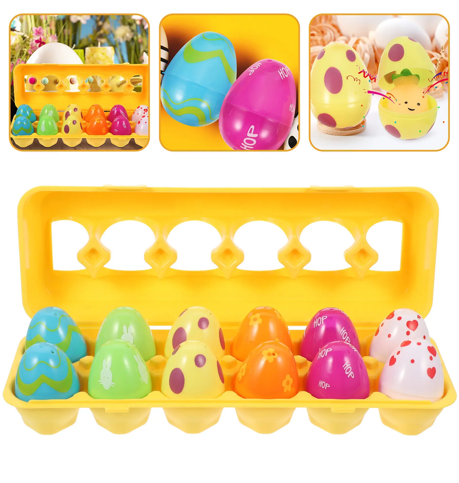 12-pcs-egg-basket-filler-toy-dozen-eggs-chickeneaster-toys-stuffer-creative-fillers
