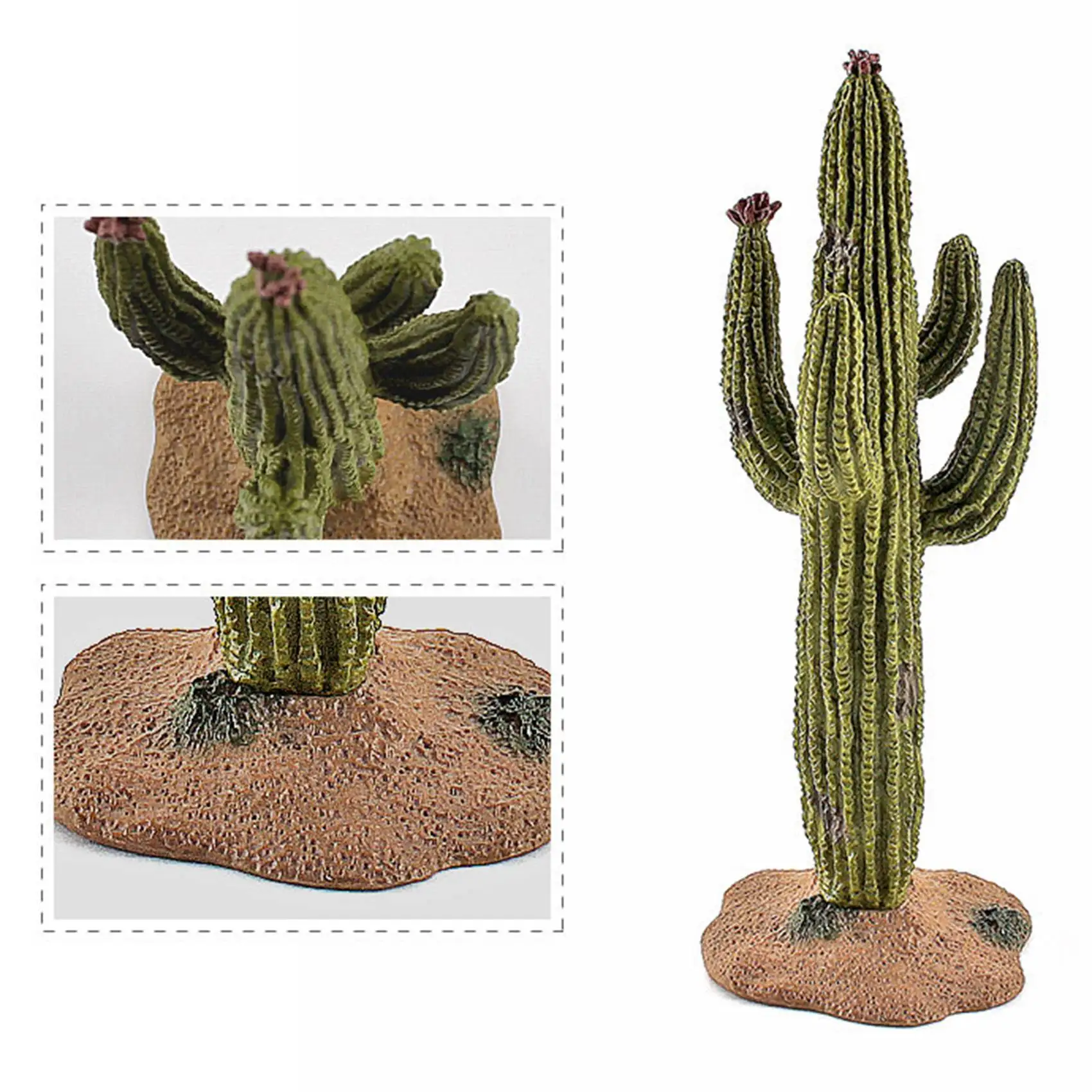 WOWFU-Simulation Green Plant Cactus Tree Baobab Bush Model DIY Scene Props For Kids Cognitive