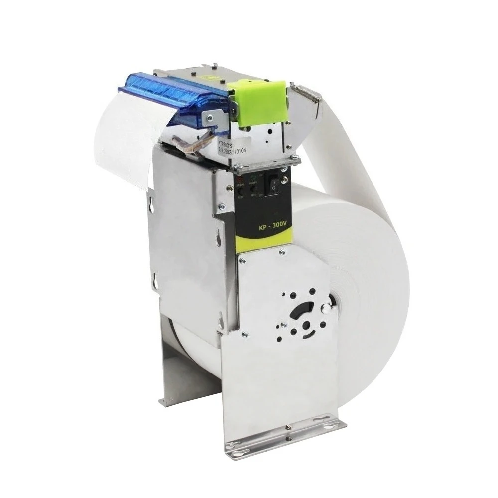 KP-300V Vertical 80mm Kiosk Thermal Printer Auto Cutter 250mm/s High Speed Embedded Receipt Printer for ATM POS Vending in Stock