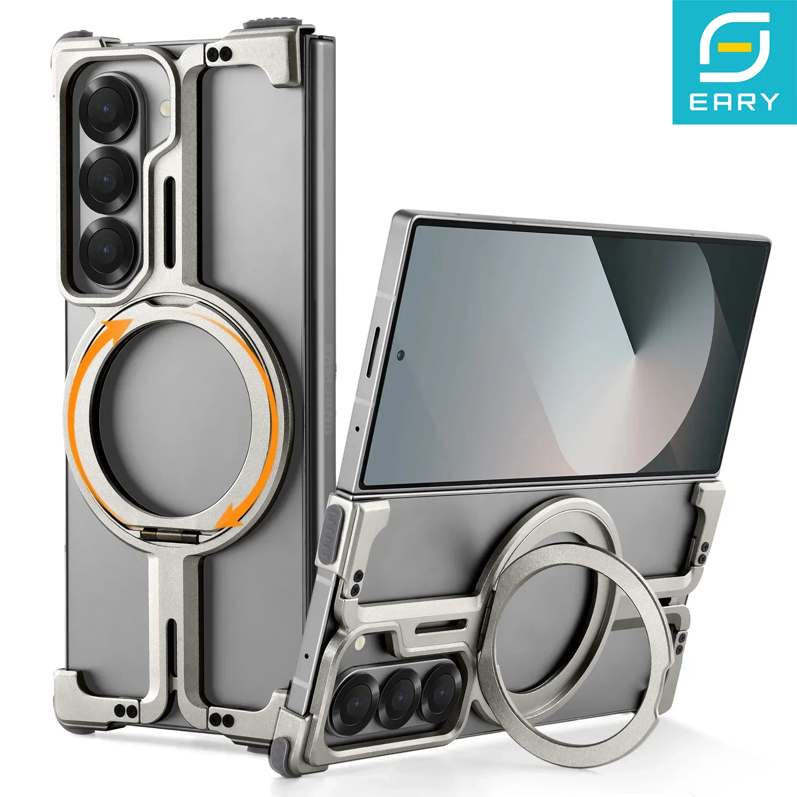 Eary for Samsung Galaxy Z Fold 6 Bumper Case 360°Rotatable M