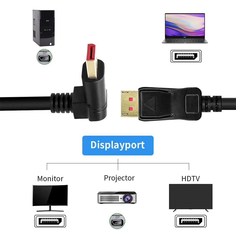 1Pce DisplayPort DP 1.4 cable 4K/8K high-definition connection cable suitable for HP Dell Toshiba Sony host TV graphics card