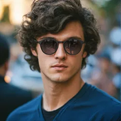 ZENOTTIC Retro Polarized Sunglasses for Men Women Vintage Round Frame Rubber legs Sun Glasses UV400 Goggles Shades