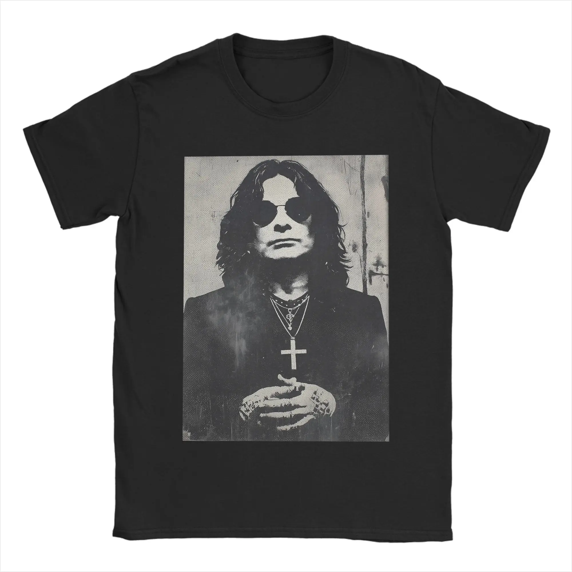 

Ozzy Osbourne Rest In Peace T Shirts Men's 100% Cotton Crazy T-Shirt Round Neck Tees Short Sleeve Clothes Summer