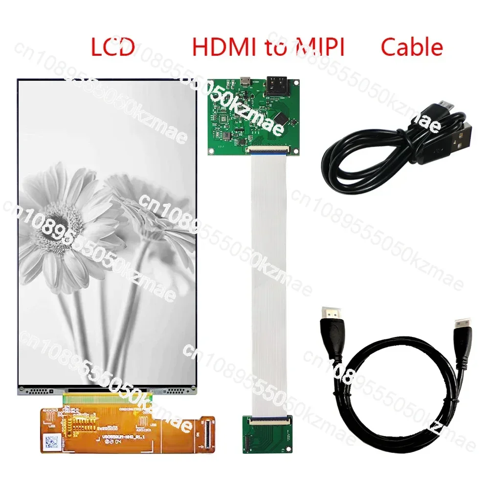 5.5 Inch 4K 2160x3840 Mono  Screen Module HD-MI To MIPI Interace Controller Board 3D Printer Monochrome LCD Display