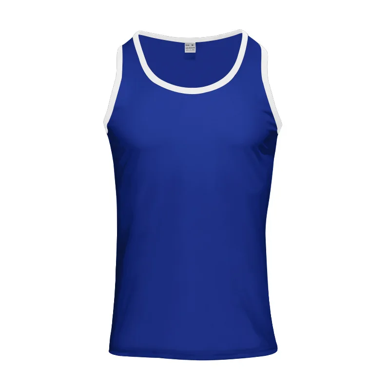 European and American New American Vest, Slim-Fitting Casual Sports Men's Summer Base Color Matching Undershirt Vest