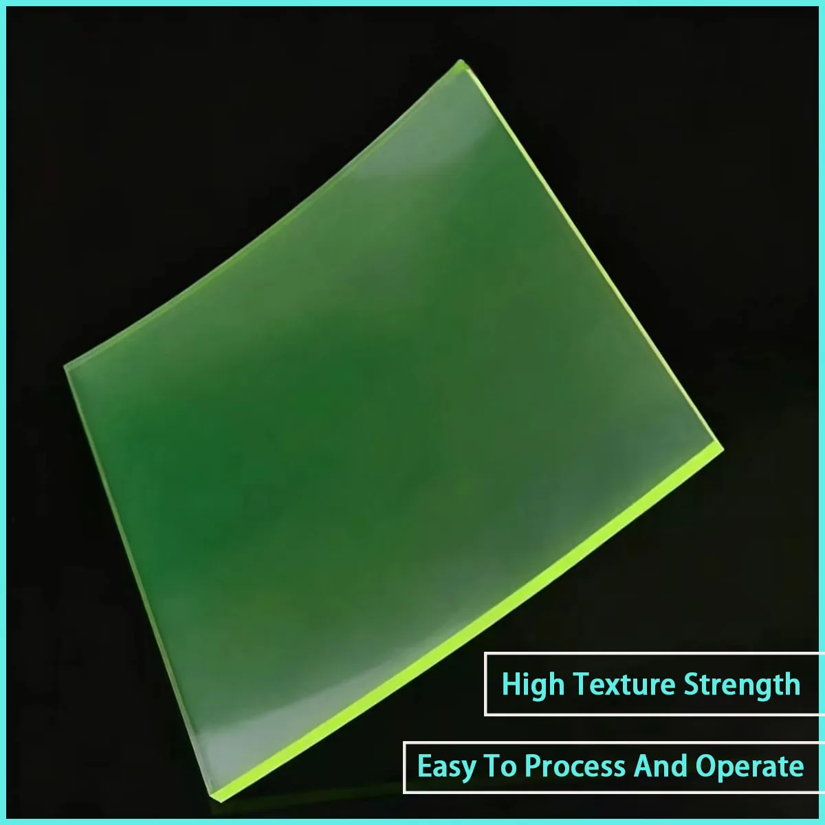 1-20mm thick fluorescent green polyurethane board suitable for various purposes such as warning signs, liners, etc