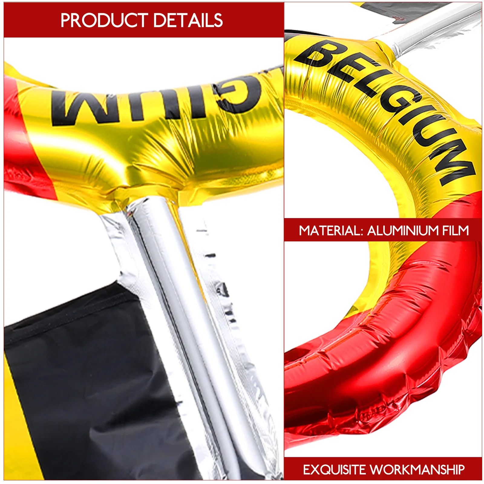 

50Pcs Decorative Headband Flag Design Football Party Favors Hair Hoops for Soccer Game Fans Photo Props Cheer Up Supplies