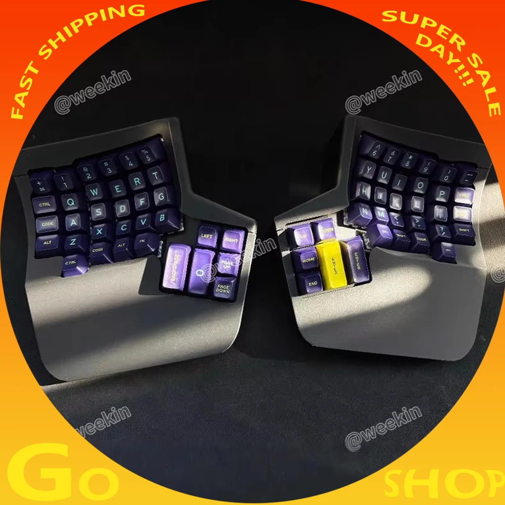 

Custom Wk Kinesis Split Mechanical Keyboard Kit Wireless 2.4g Single Mode Ergonomics Hot Swap Keyboard Accessories Support Vial