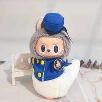 Doll's Clothes For Labubu 17cm The Monster Labubu Outfit Accessories Clothing DIY Kids Gift Mickey Donald Duck Suit Shoes
