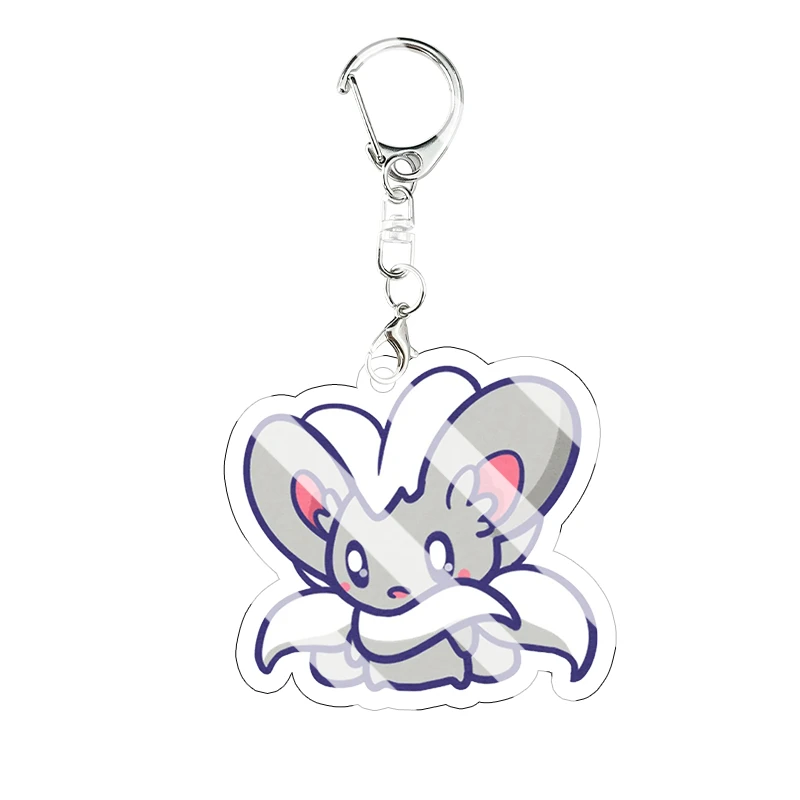 Dragonite Mimikyu Acryl-Schlüsselanhänger Zorua Jirachi Phantump Cartoon-Anhänger Schlüsselring Sammlerstück Taschenanhänger Anime Geburtstagsgeschenk – Detail 2