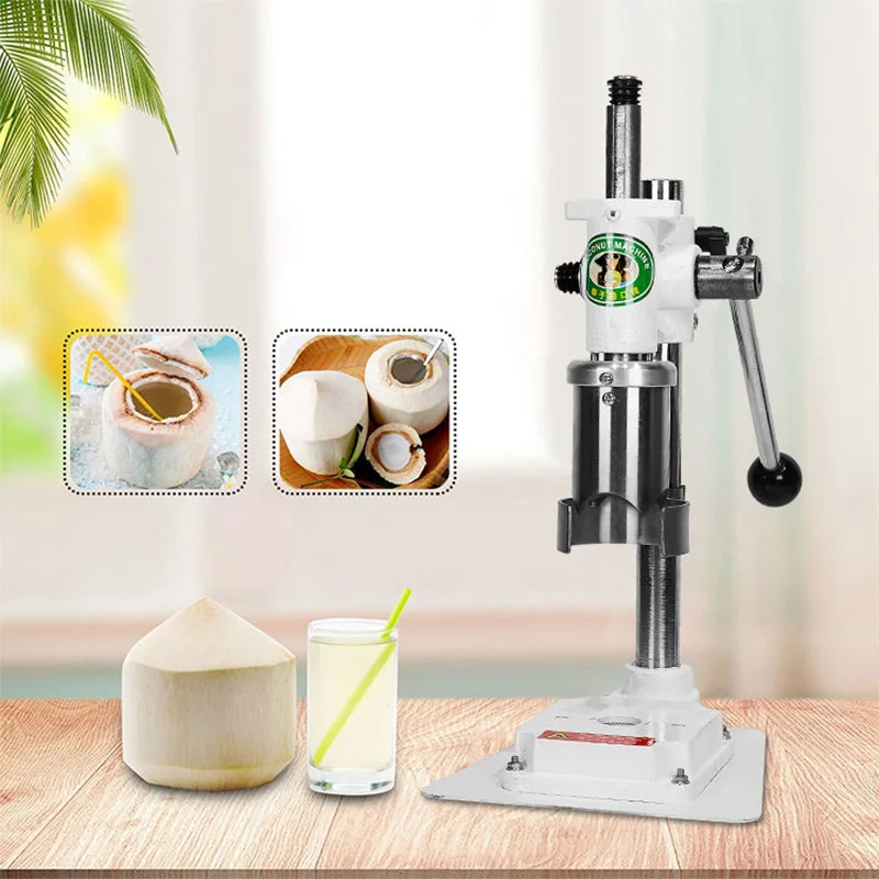 فتاحة غطاء جوز الهند اليدوية المصنوعة من الفولاذ المقاوم للصدأ، فتاحة فتحات جوز الهند لمتاجر سلسلة الأطعمة الطازجة IT-CO2