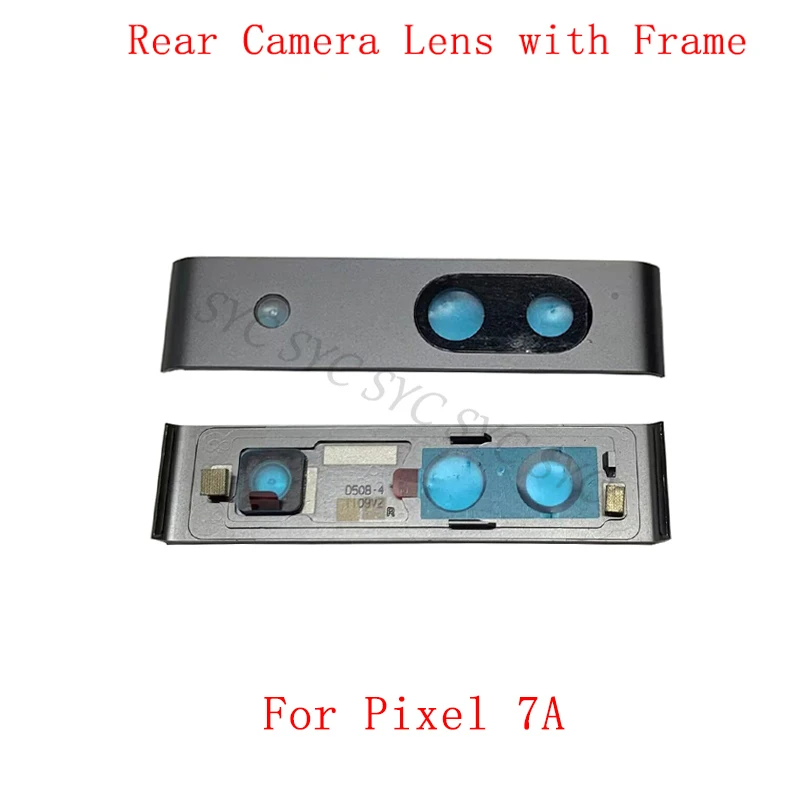 

Заднее стекло для объектива камеры с рамкой держатель для камеры Google Pixel 7A запасные части