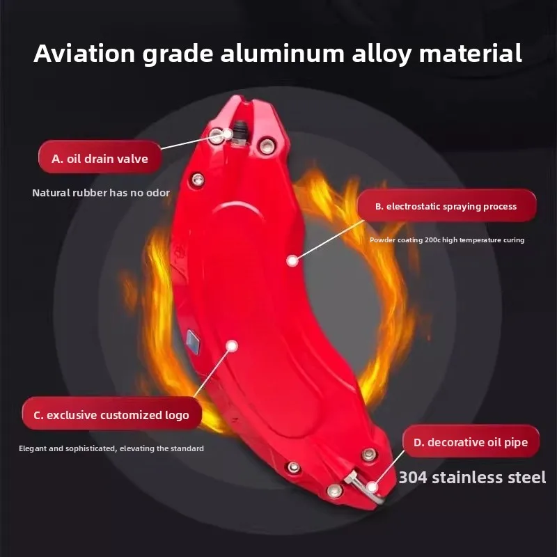 For Land Rover Defender 2020-2026 Aluminum Alloy Brake Caliper Cover Painted Color Change Caliper Shell Modification Accessories