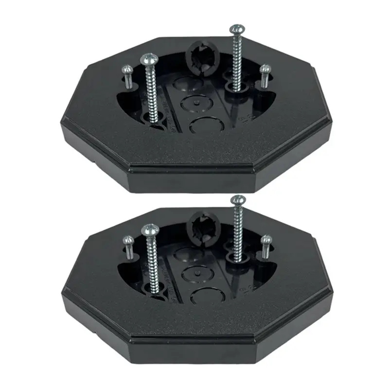 4Pack Siding Mounting Block 8161,Vertical Siding Lamp Octagon Mounting Kit With Built-In Box For Outdoor Smooth Flat