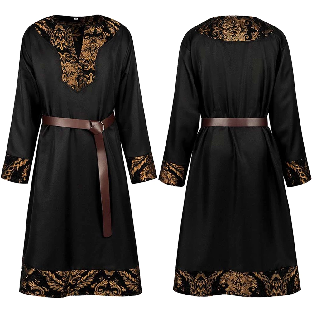 

Medieval Renaissance Pirate Cosplay Costume Black Red Blue Robe Clothes Halloween Clothing Uniform Outfits Carnival Adult Men