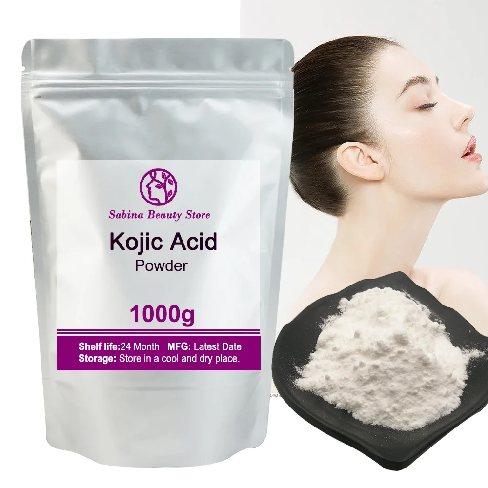 Hot Supply 99% Kojic Acid Powder Cosmetic Raw Material for Skin Whitening