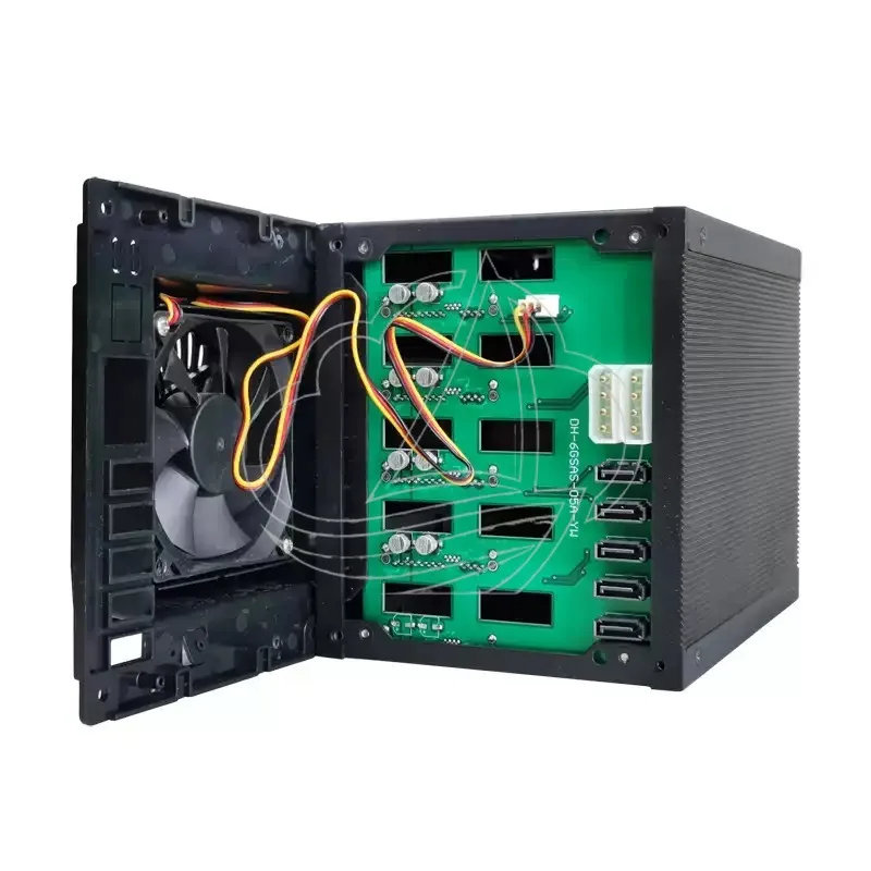 5-Bay Hot-Swap Module, 3-Drive Hard Disk Cage with Backplane, SATA SAS Chassis Storage Expansion Bracket