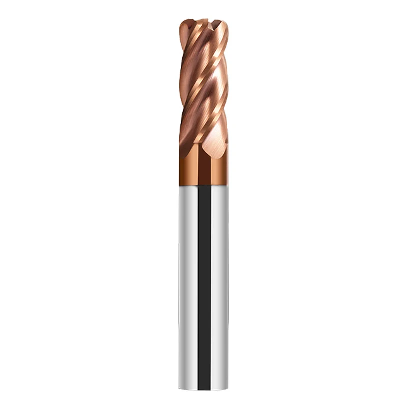 HRC55 Carbide Corner Radius End Mill 1-12mm 4Flutes Milling Cutter Alloy Coating Tungsten Steel Cutting Tool maching Endmills