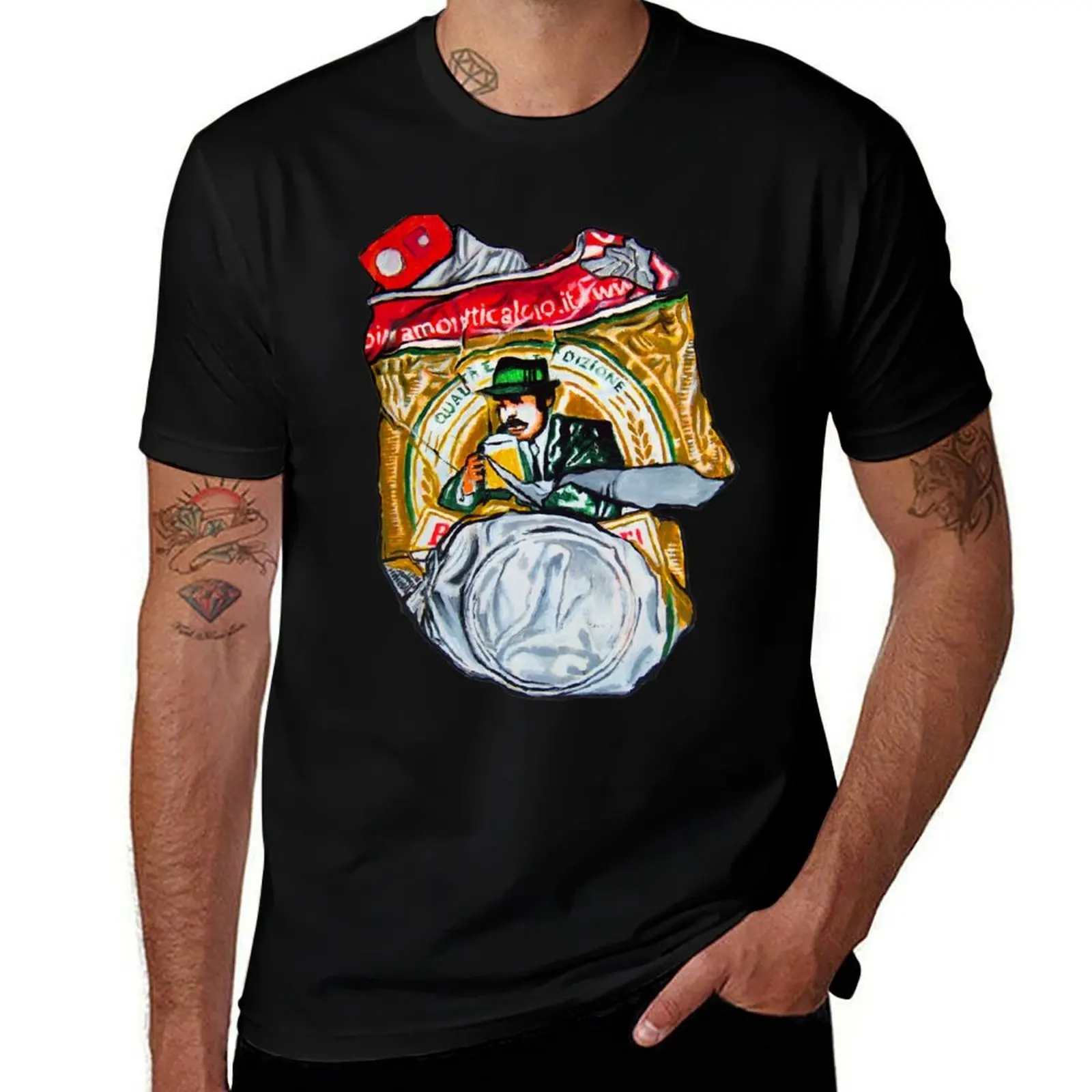 BIRRA MORETTI T-Shirt Daily Wear Plain Short Sleeve Shirt T-Shirt
