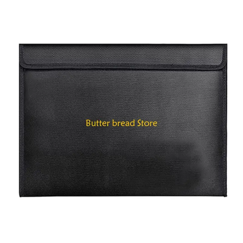 

W89C Fireproof Document Bag File Organiser Bag Fireproof Waterproof Money Bag with Zipper Document Bag, Money Bag