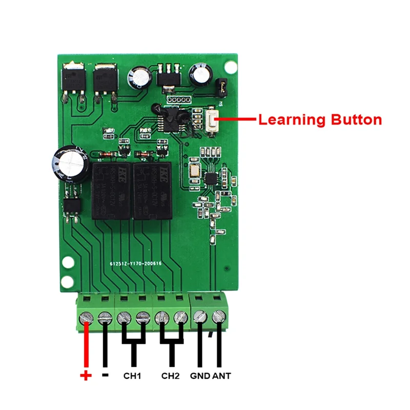 [NEW A09R!】 2 Channels Garage Receiver For SOMMER 4020 4026 TX03-868-2 868Mhz Gate Remote Control