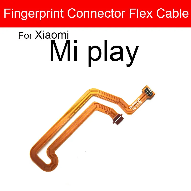 Home Button For Xiaomi Mi Play MiPlay Black Home Button Key Return Button Fingerprint Sensor Flex Cable Ribbon Replacement