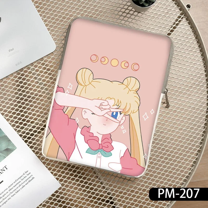 Cartoon Anime Pretty Girl Cute Pink Laptop Bag For Lenovo Dell HP Huawei  Macbook Air M2 Case 10 11 12 13 14 15 Inner Bladder