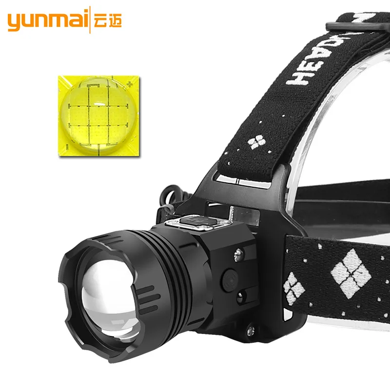 

XHP99 inductive LED headlight, headlight, rechargeable 18650 battery, outdoor camping light, zoom high power headlight